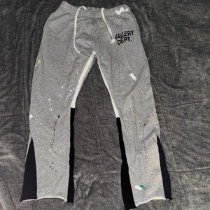 Gallery Dept Gray and Black Kids Sweatpants